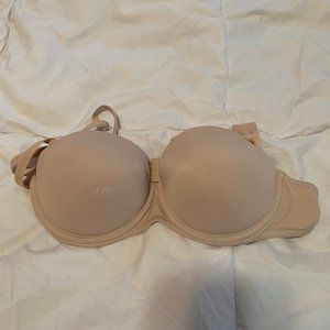 PINK Victoria Secret Nude Strapless Bra 34C